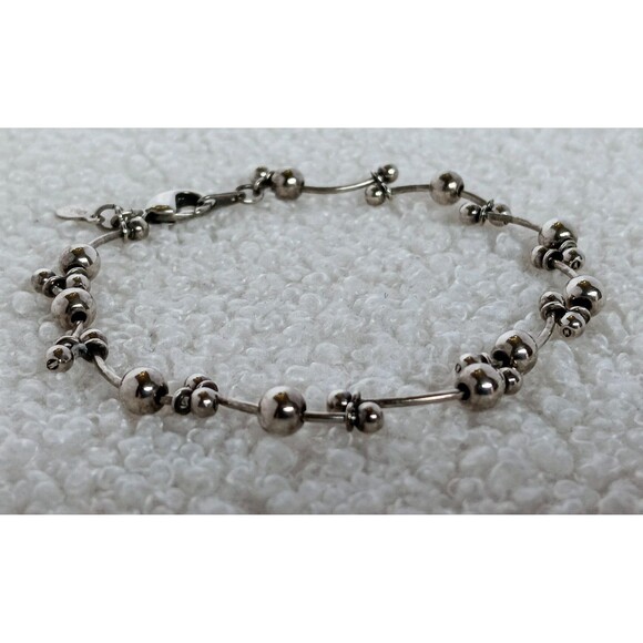 Premeir Designs Silvertone Ball and Link Bracelet - Picture 3 of 9